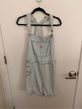 Light Wash Denim Short Overalls by Levi’s